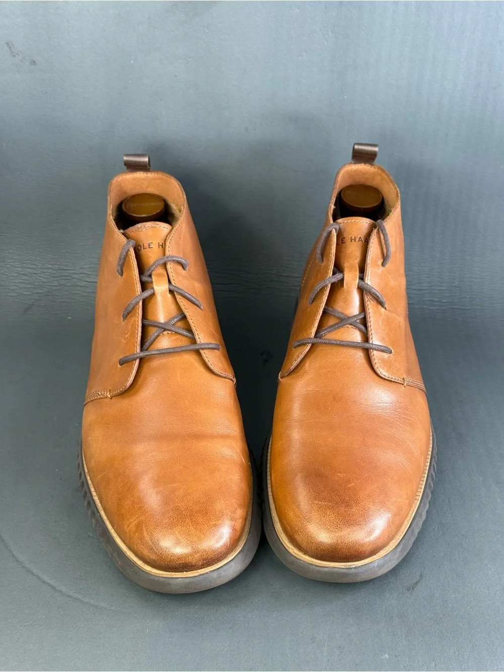 Cole Haan Men's 2.Zerogrand Chukka Boot British Tan leather mens size 13